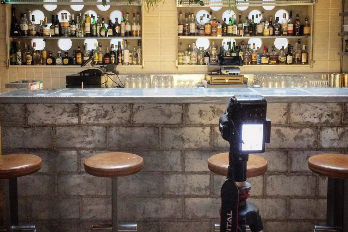 Shooting a bar on a panoramic head
